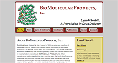 Desktop Screenshot of biomolecularproducts.com