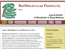 Tablet Screenshot of biomolecularproducts.com